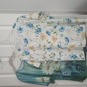 BUNDLE WOMENS XL BEAUTIFUL TOPS LOOSE FITTING COLORFUL MULTIPURPOSE POLYESTER